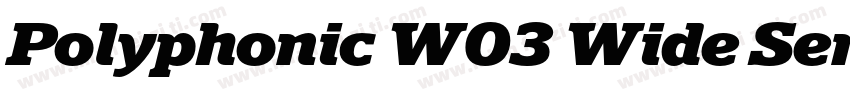 Polyphonic W03 Wide SemiBold字体转换